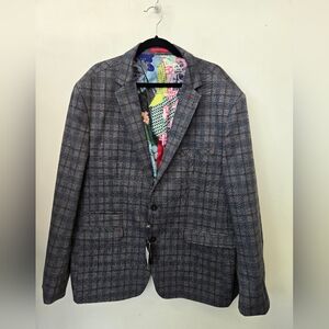 Au Noir Stylish Men's Checkered Blazer